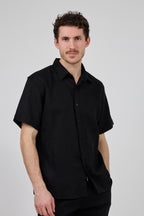 Chemise en Lin à Manches Courtes
