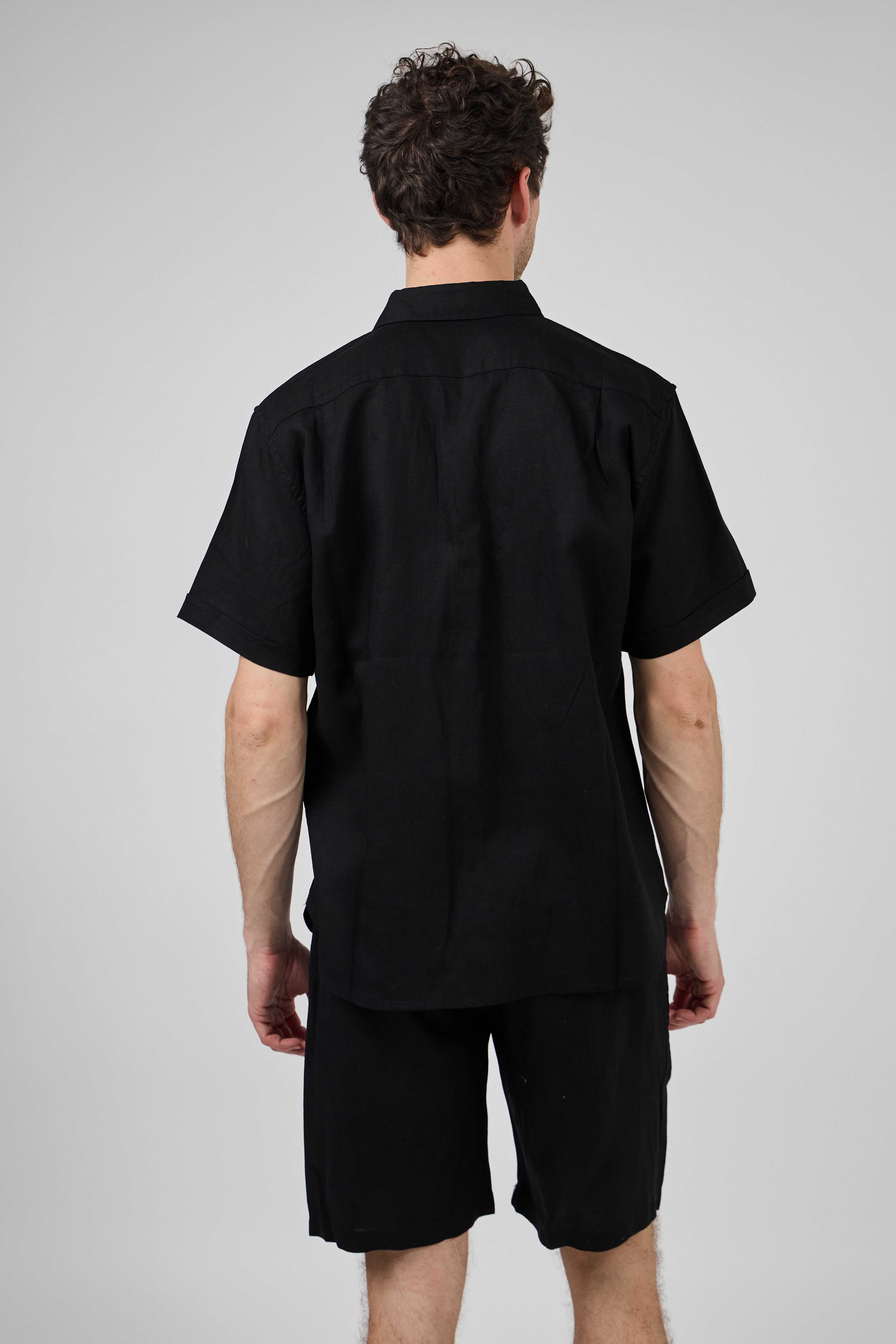 Chemise en Lin à Manches Courtes