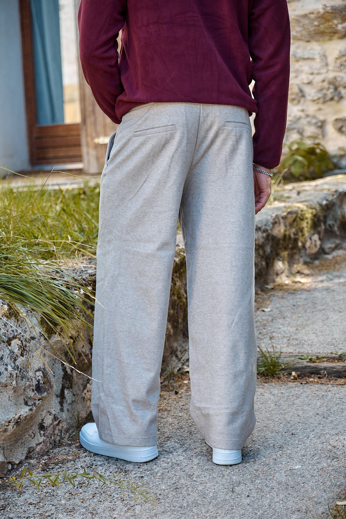 Pantalon Large à Pinces Homme