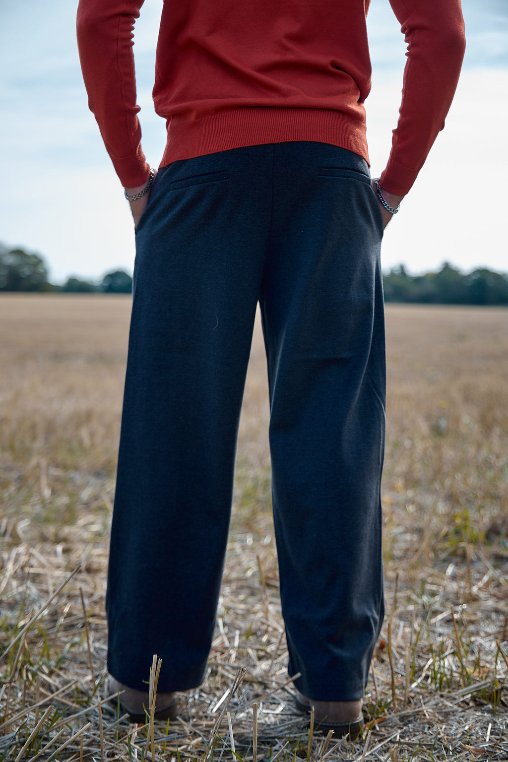 Pantalon Large à Pinces Homme