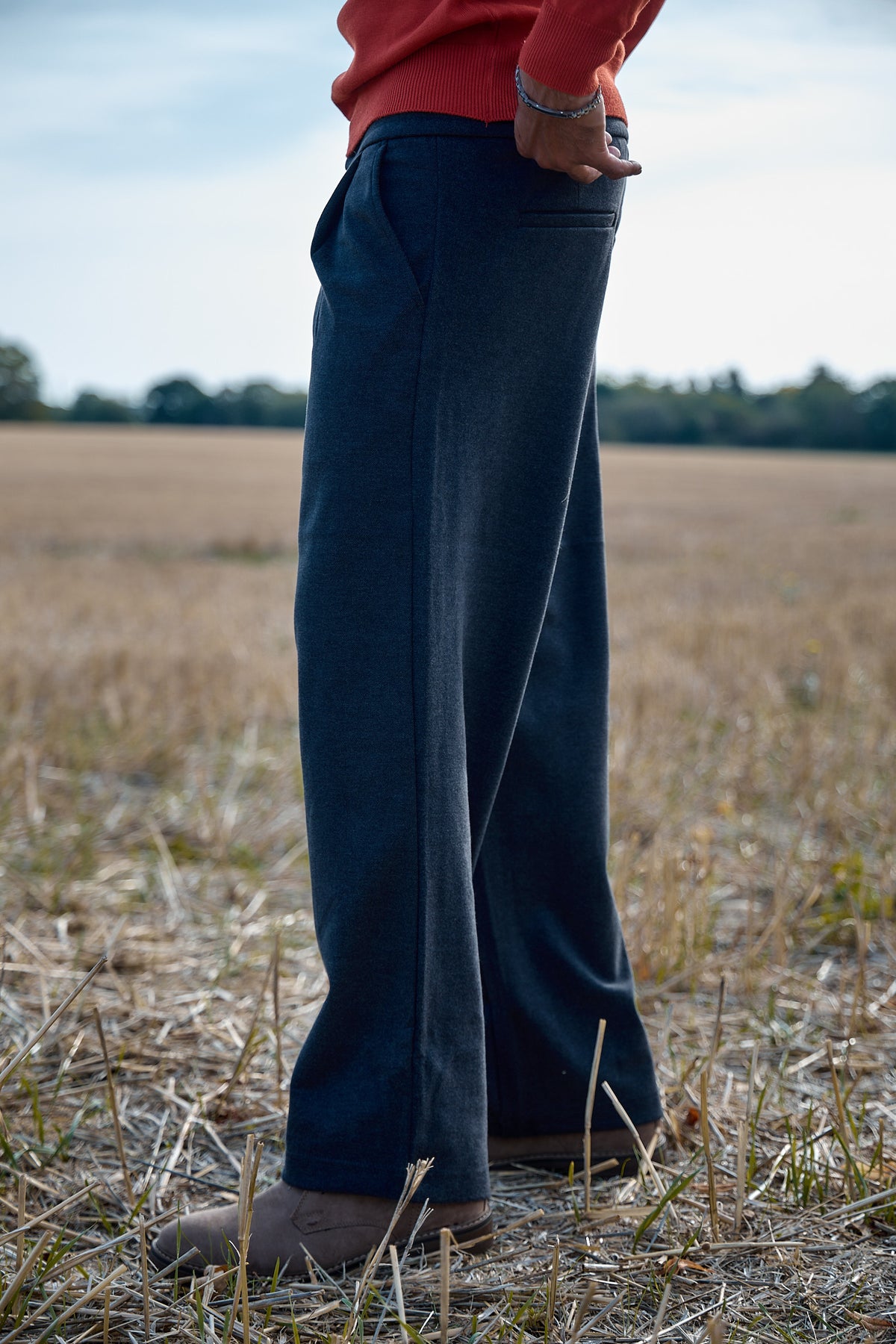 Pantalon Large à Pinces Homme