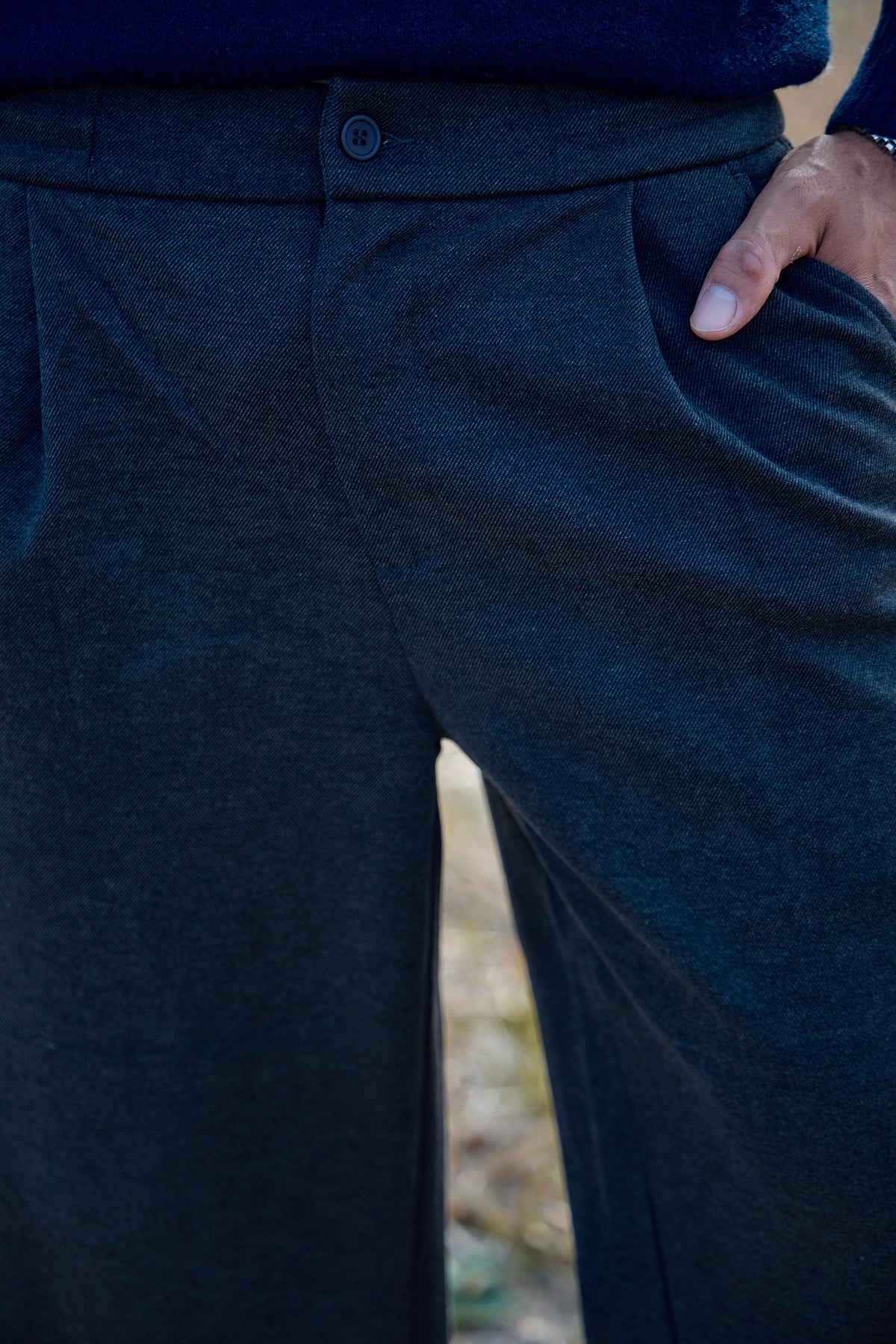 Pantalon Large à Pinces Homme