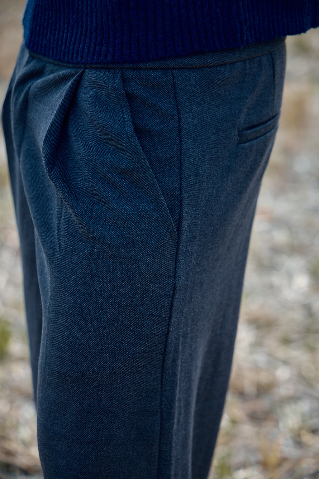 Pantalon Large à Pinces Homme
