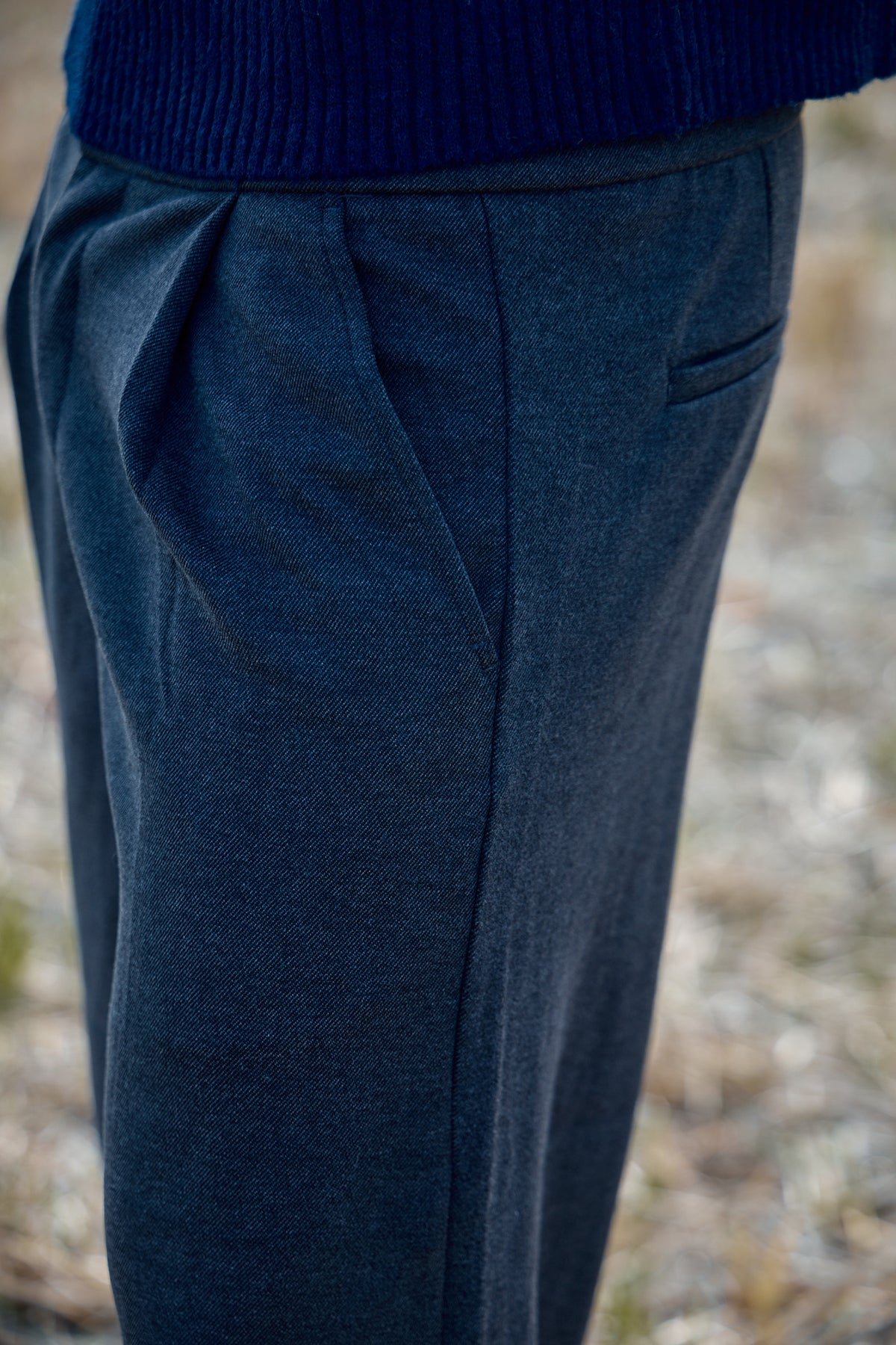 Pantalon Large à Pinces Homme