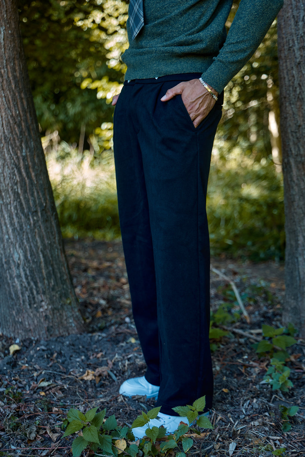 Pantalon Large à Pinces Homme