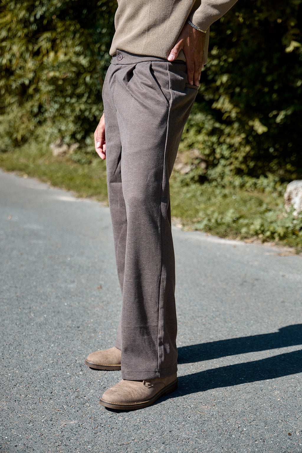 Pantalon Large à Pinces Homme