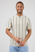 Polo en maille  avec zip