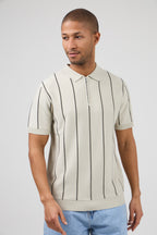 Polo en maille  avec zip