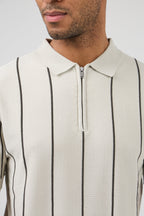 Polo en maille  avec zip