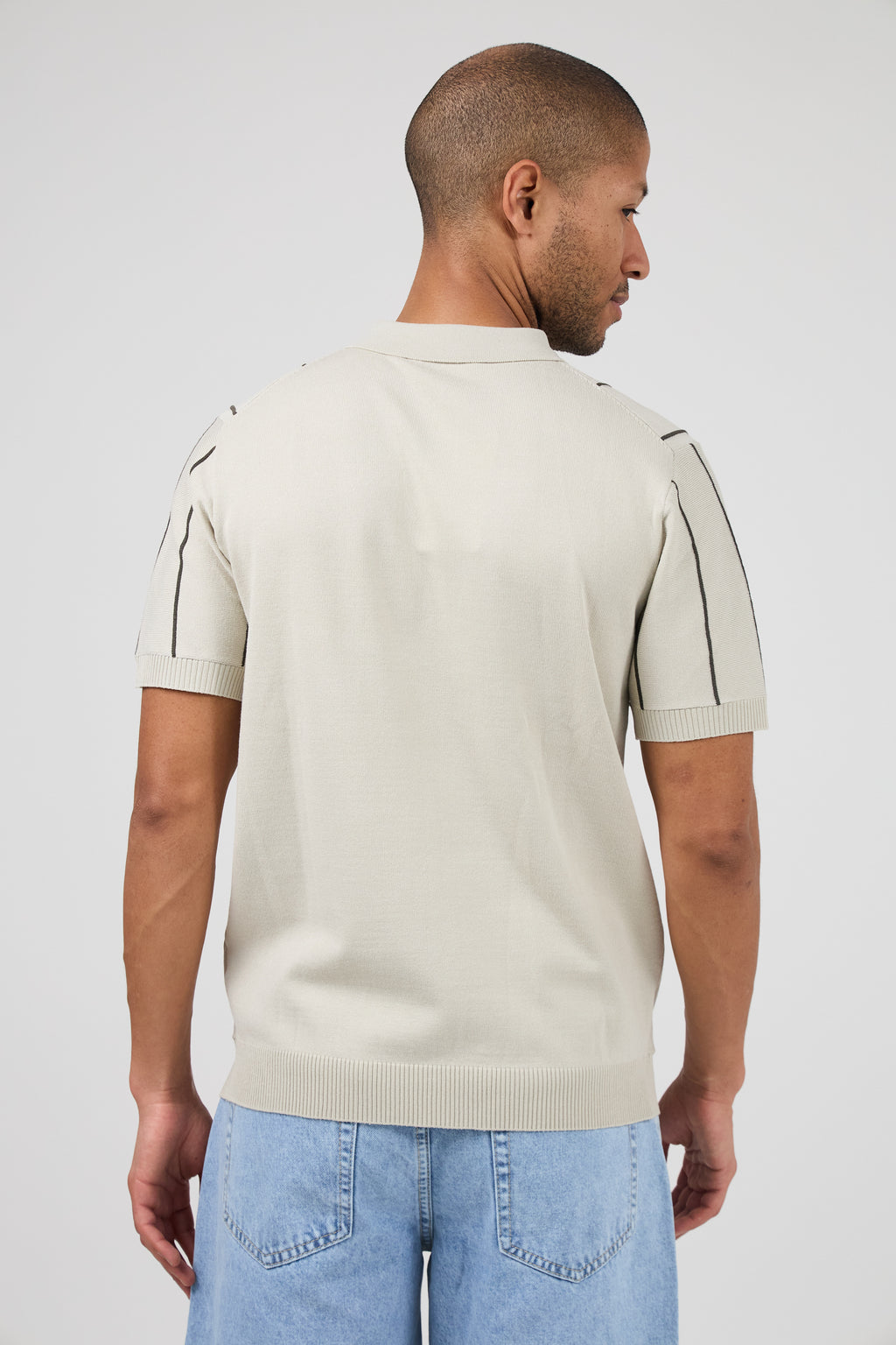 Polo en maille  avec zip