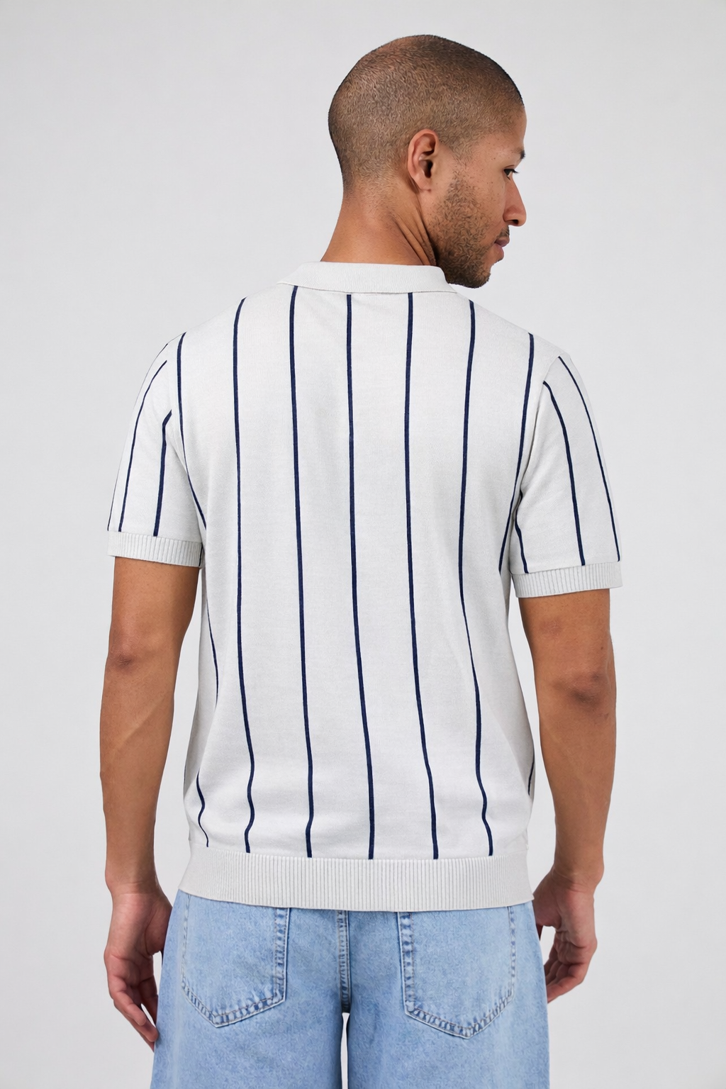 Polo en maille  avec zip