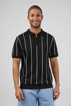 Polo en maille  avec zip
