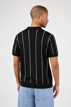Polo en maille  avec zip