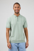 Polo en maille  avec zip