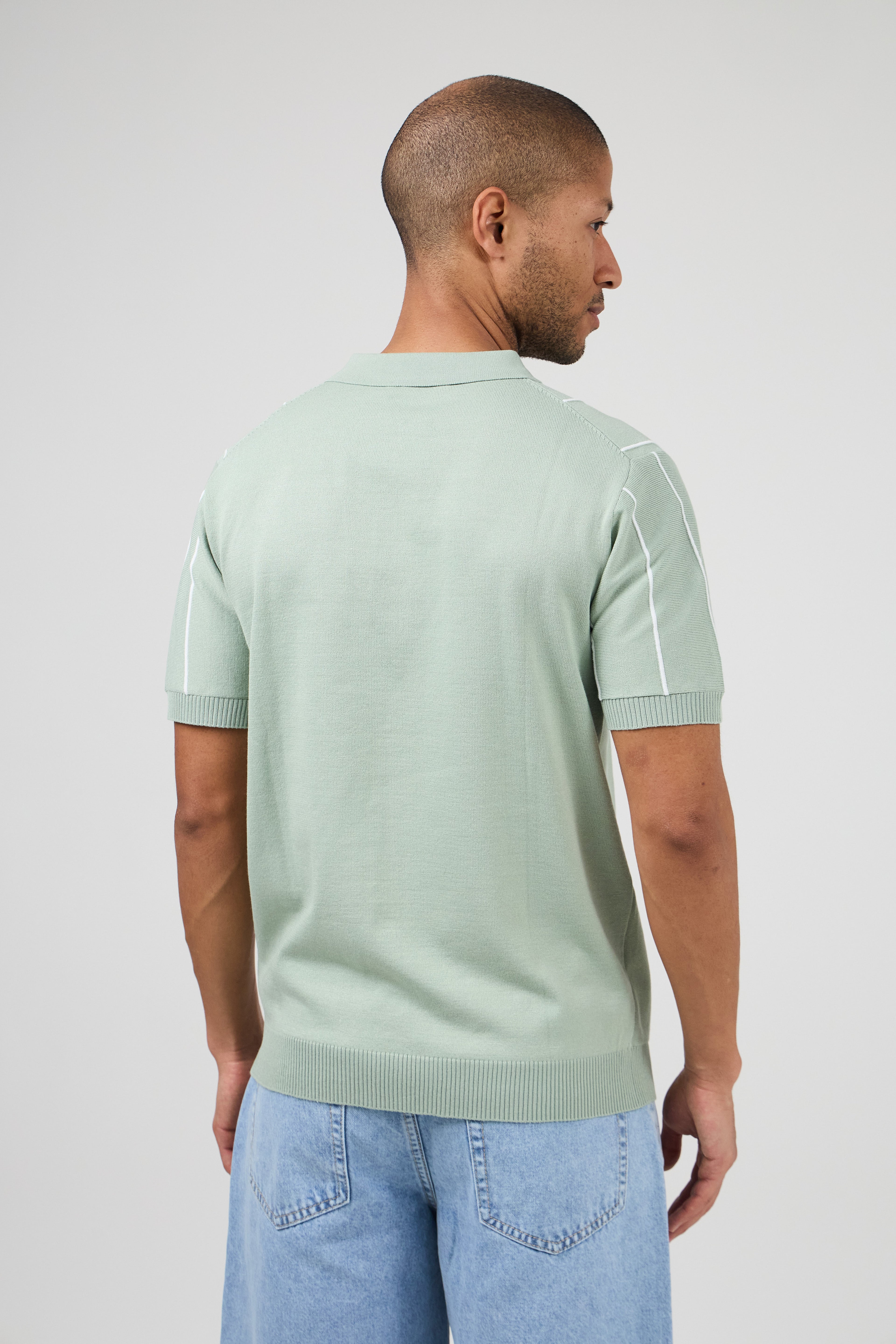 Polo en maille  avec zip