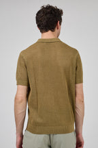 Polo homme à manches courtes au design texturé élégant