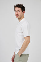 Polo en maille homme à manches courtes avec col classique