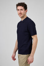 Polo en maille homme à manches courtes avec col classique