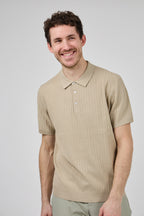 Polo en maille homme à manches courtes avec col classique