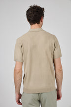 Polo en maille homme à manches courtes avec col classique