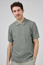 Polo en maille homme à manches courtes avec col classique
