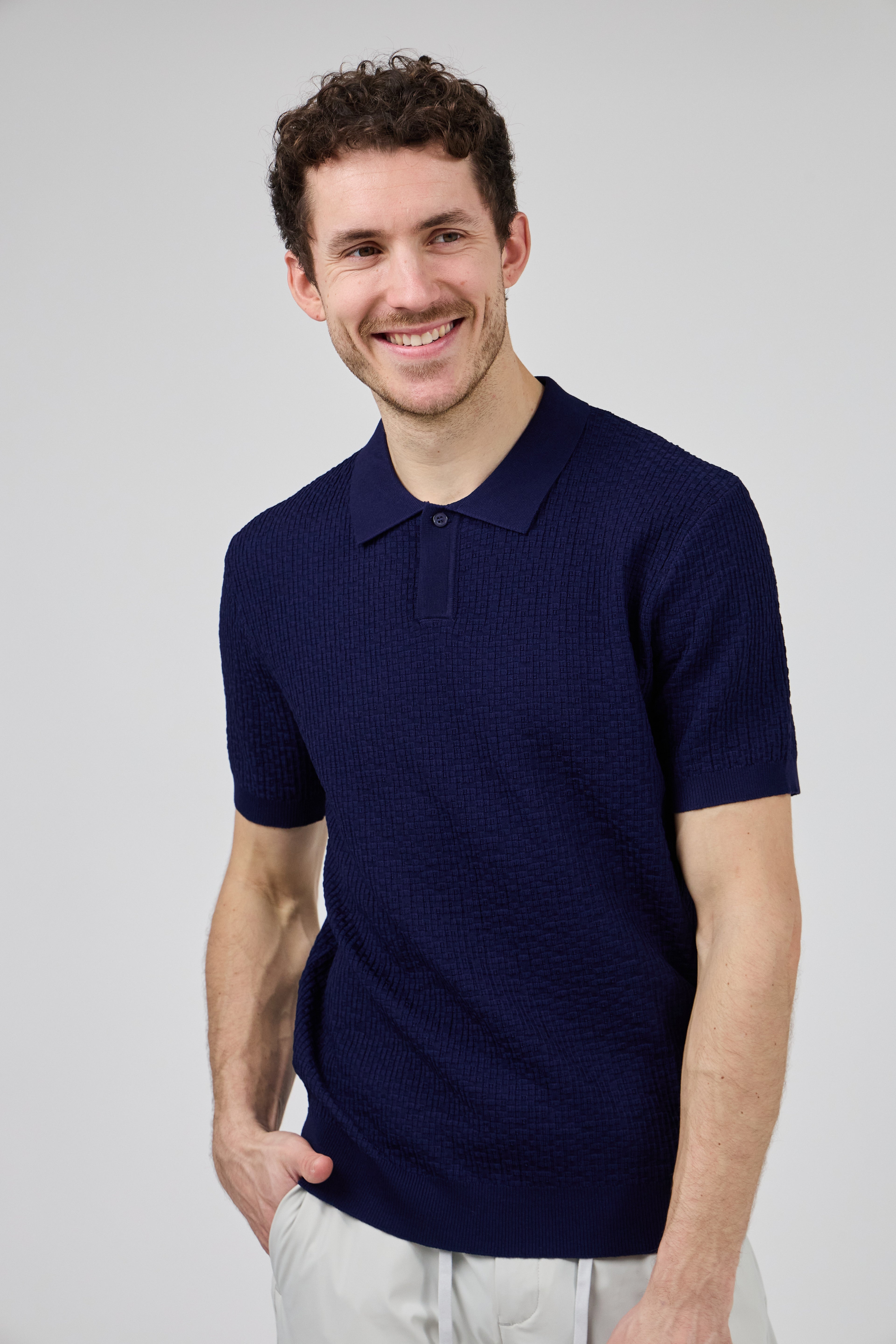 Polo en maille  Homme à Manches Courtes avec Col Classique