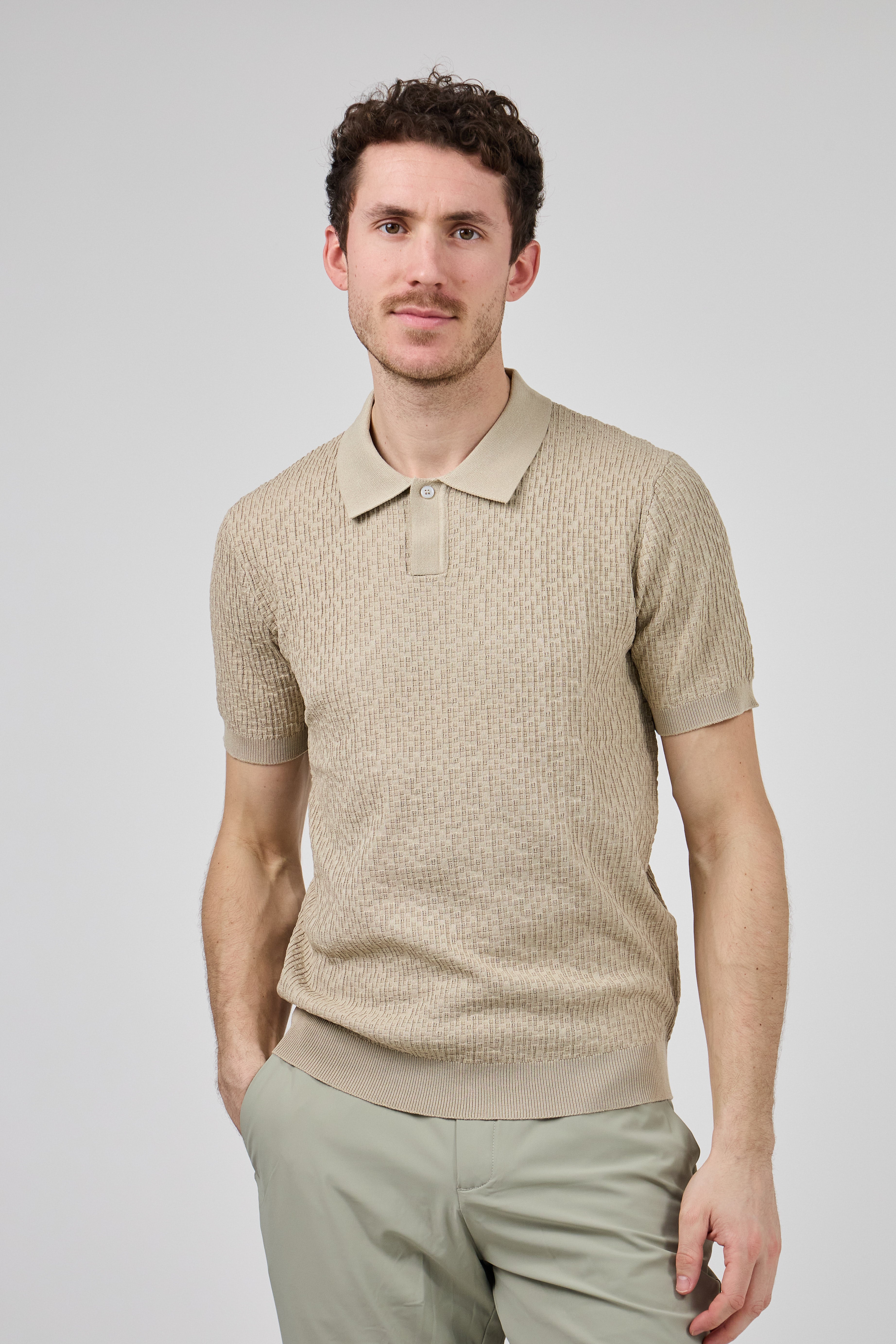 Polo en maille  Homme à Manches Courtes avec Col Classique