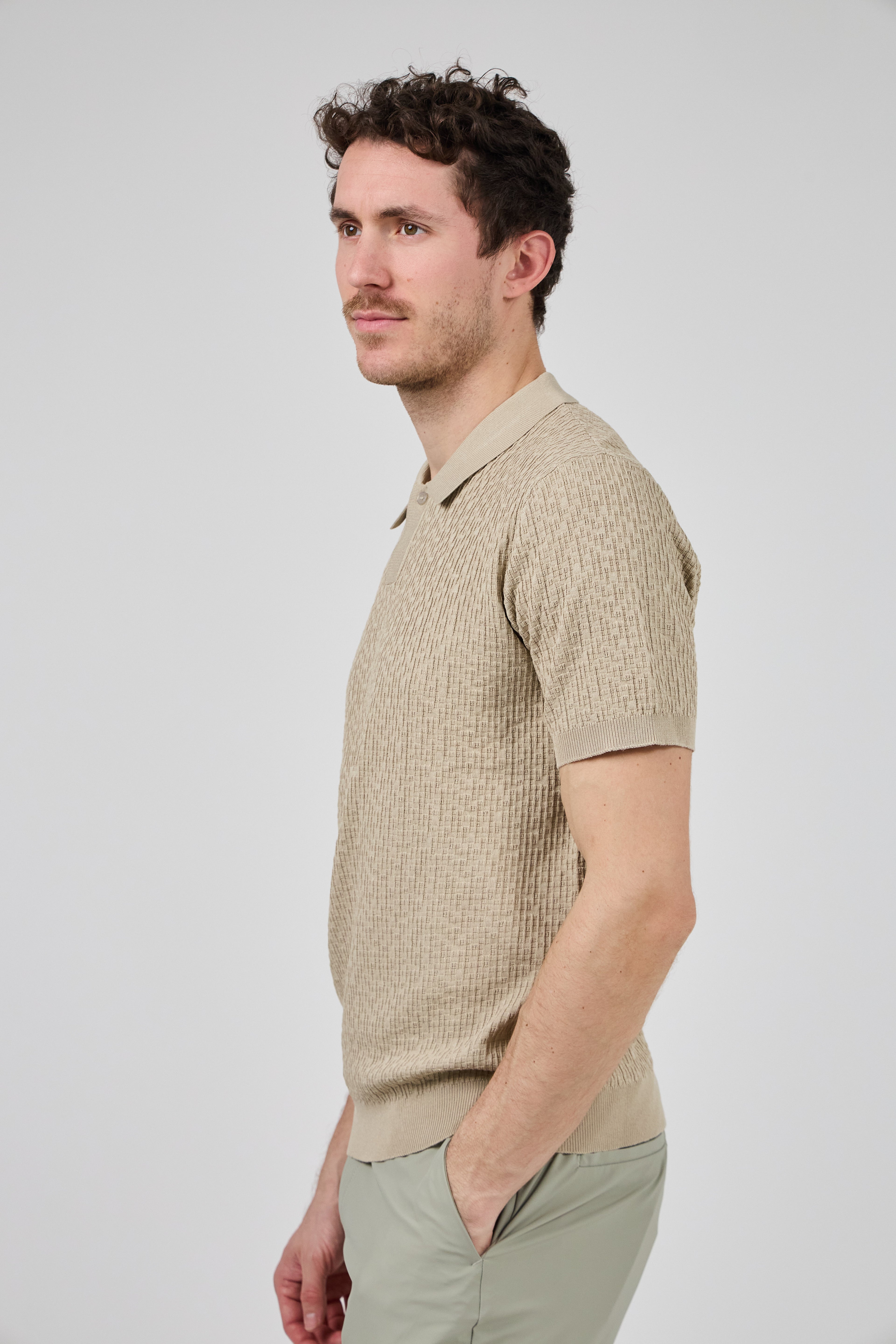 Polo en maille  Homme à Manches Courtes avec Col Classique