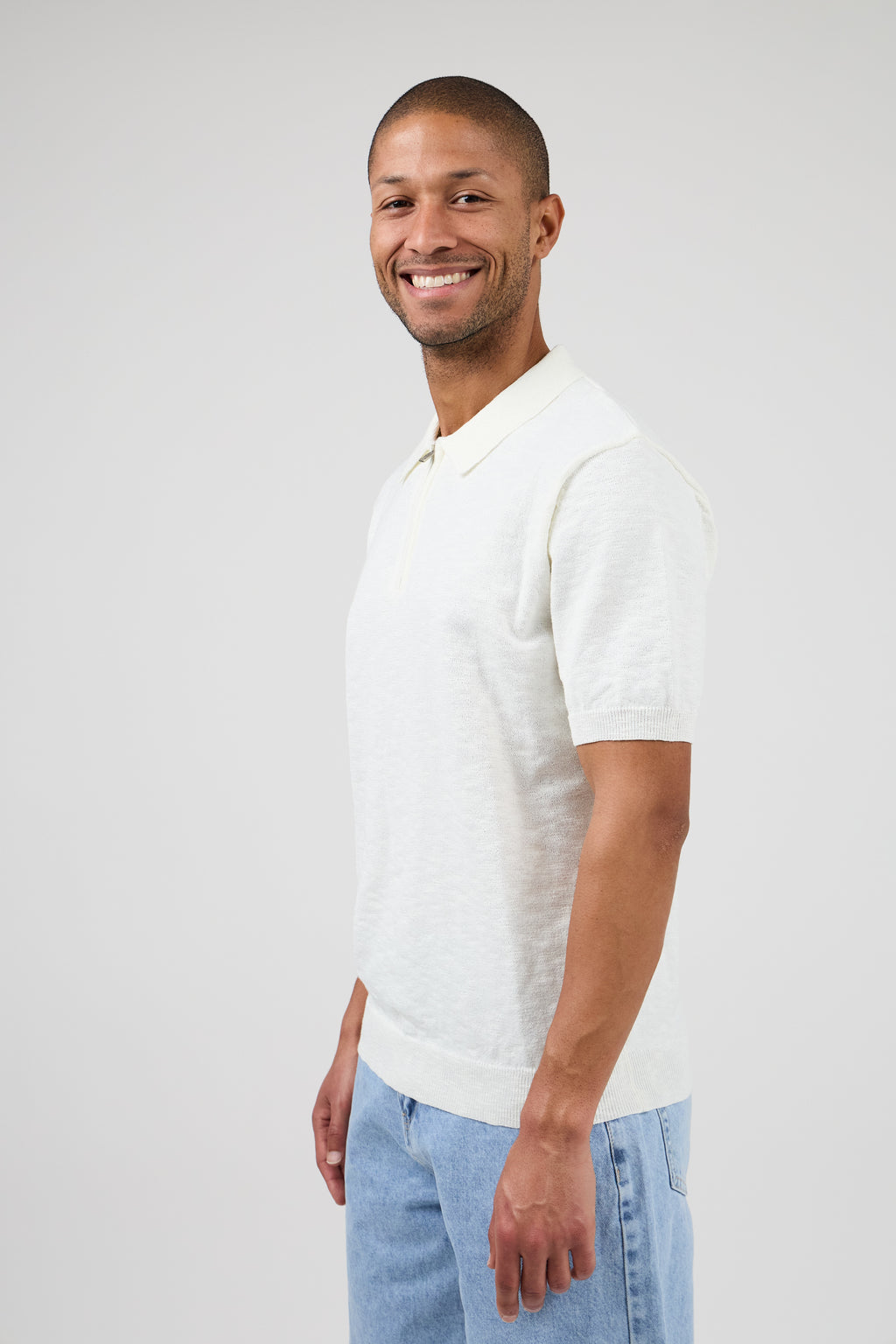 Polo Homme à Manches Courtes avec Col Zippé