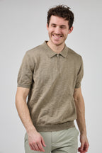 Polo Homme à Manches Courtes avec Col Zippé