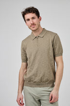Polo Homme à Manches Courtes avec Col Zippé
