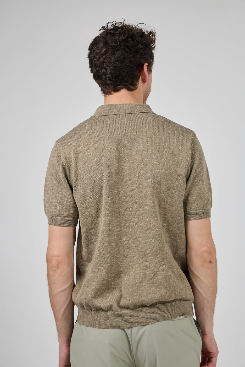 Polo Homme à Manches Courtes avec Col Zippé