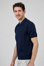 Polo Homme à Manches Courtes avec Col Zippé