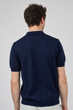 Polo Homme à Manches Courtes avec Col Zippé