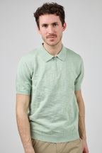 Polo Homme à Manches Courtes avec Col Zippé