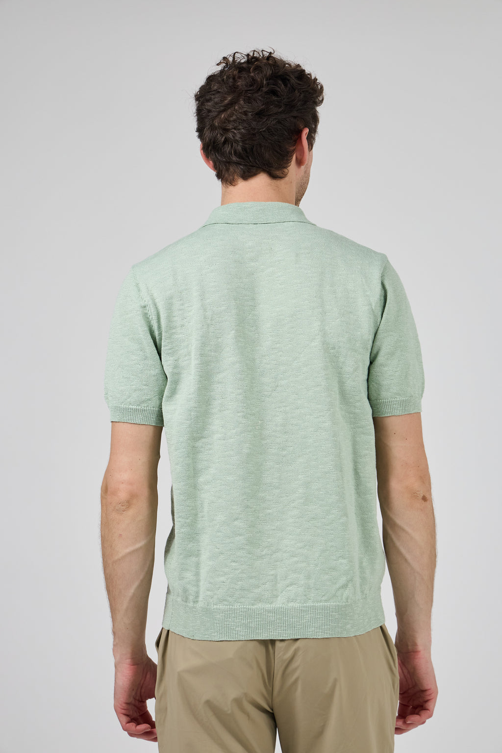 Polo Homme à Manches Courtes avec Col Zippé