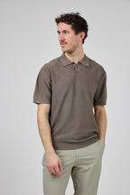 Polo en maille Homme à Manches Courtes au Style Élégant
