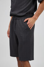 Ensemble homme chemise à manches courtes boutonnée et short