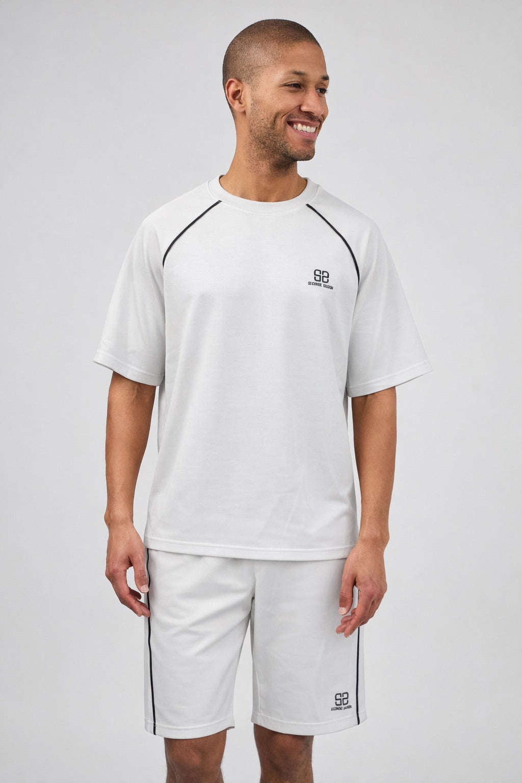 Ensemble tissu très doux pour homme – T-shirt et short confort