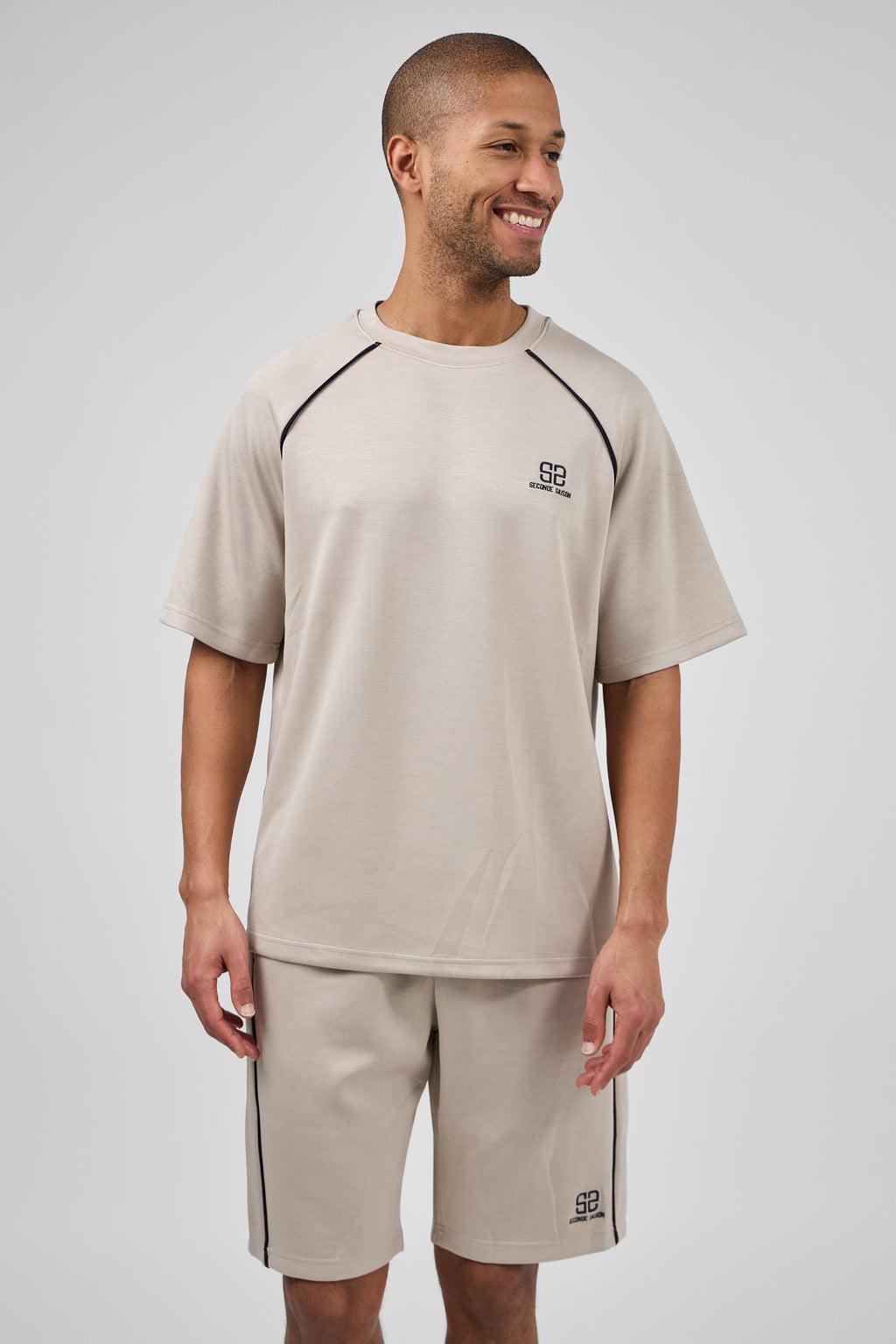 Ensemble tissu très doux pour homme – T-shirt et short confort
