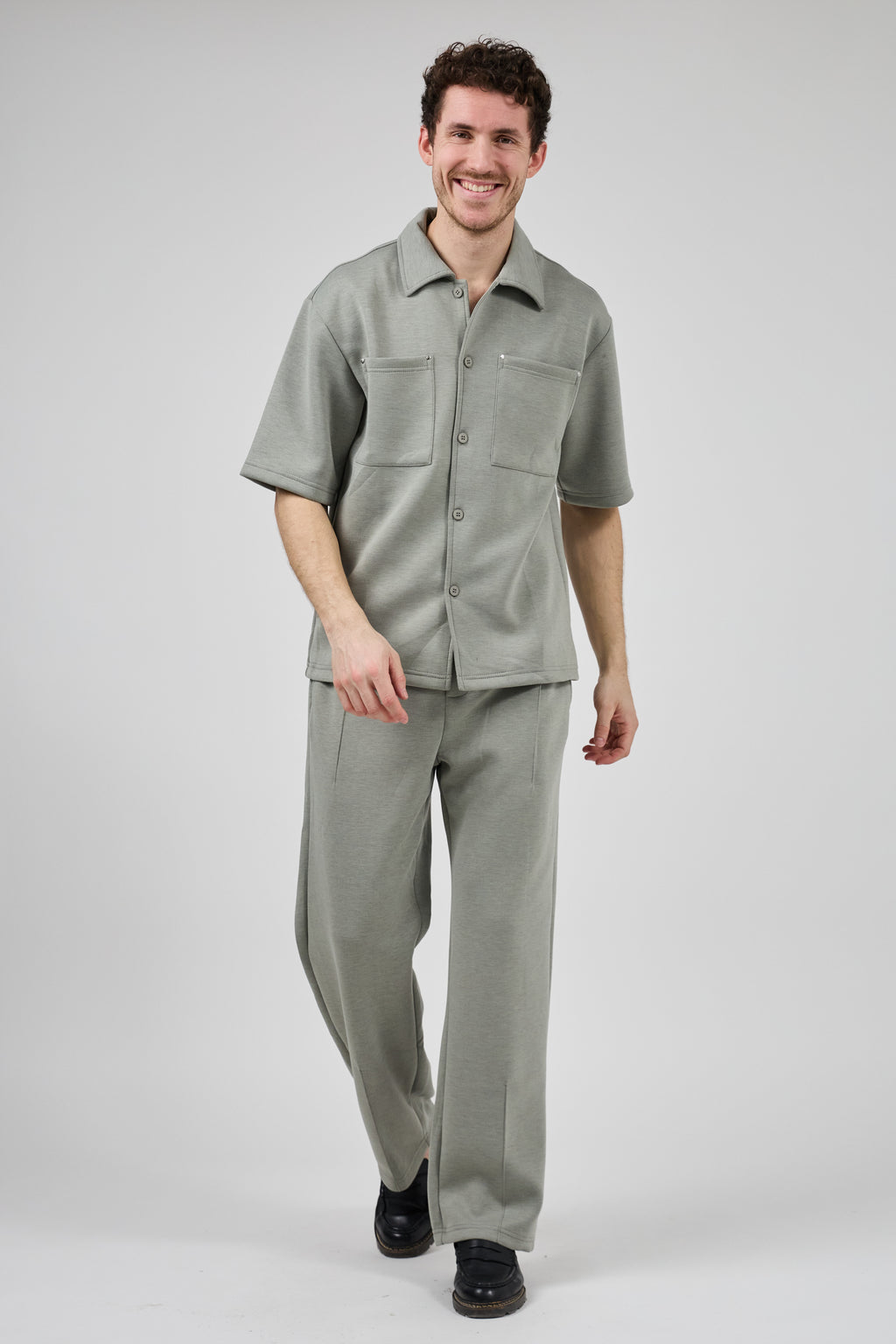 Ensemble Homme Chemise à Manches Courtes et Pantalon