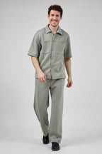Ensemble Homme Chemise à Manches Courtes et Pantalon