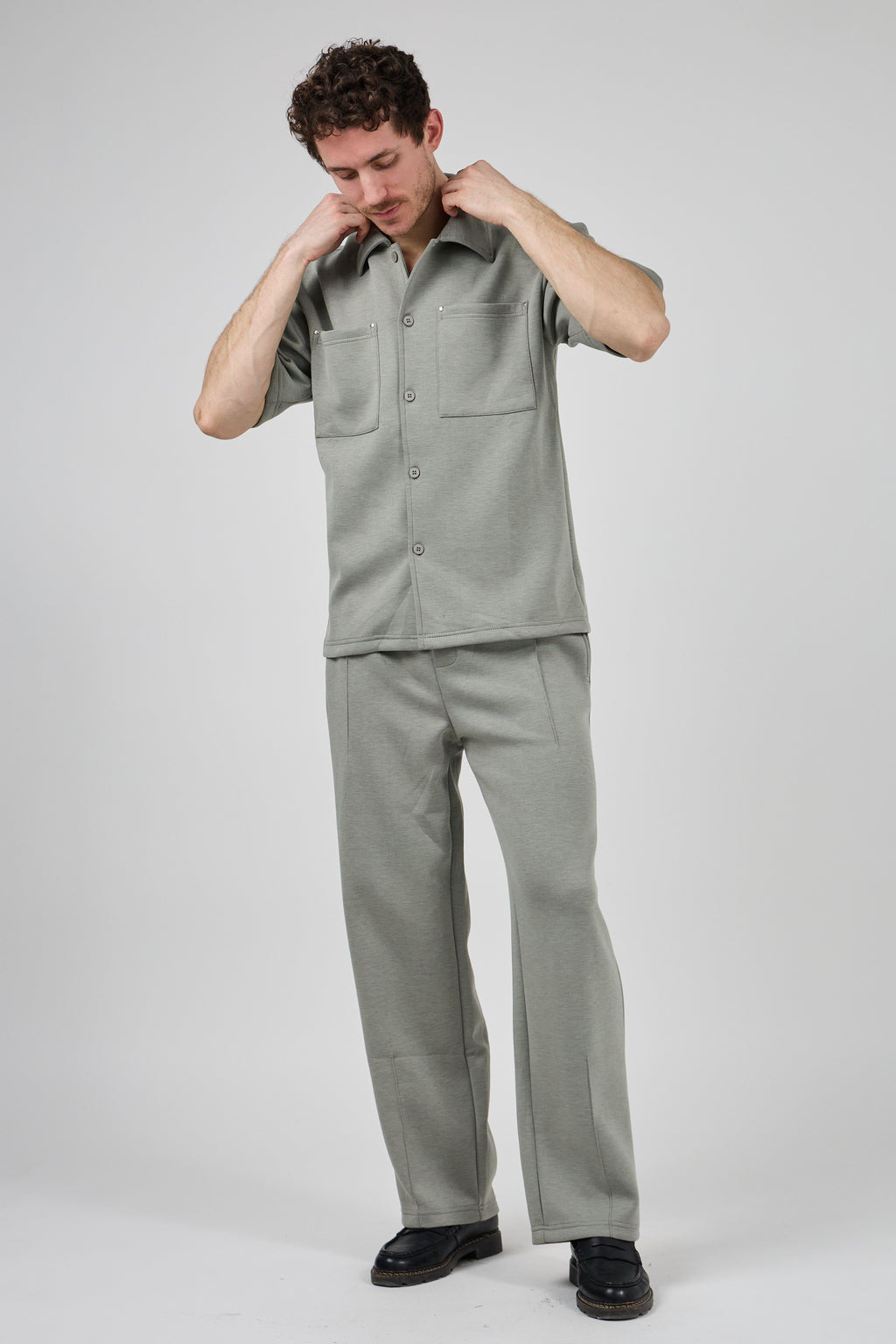 Ensemble Homme Chemise à Manches Courtes et Pantalon