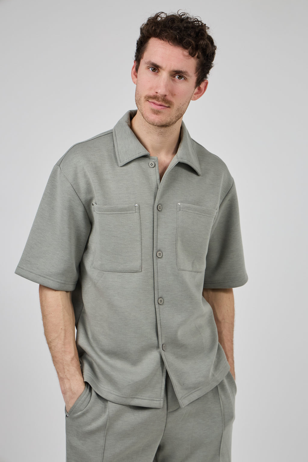 Ensemble Homme Chemise à Manches Courtes et Pantalon