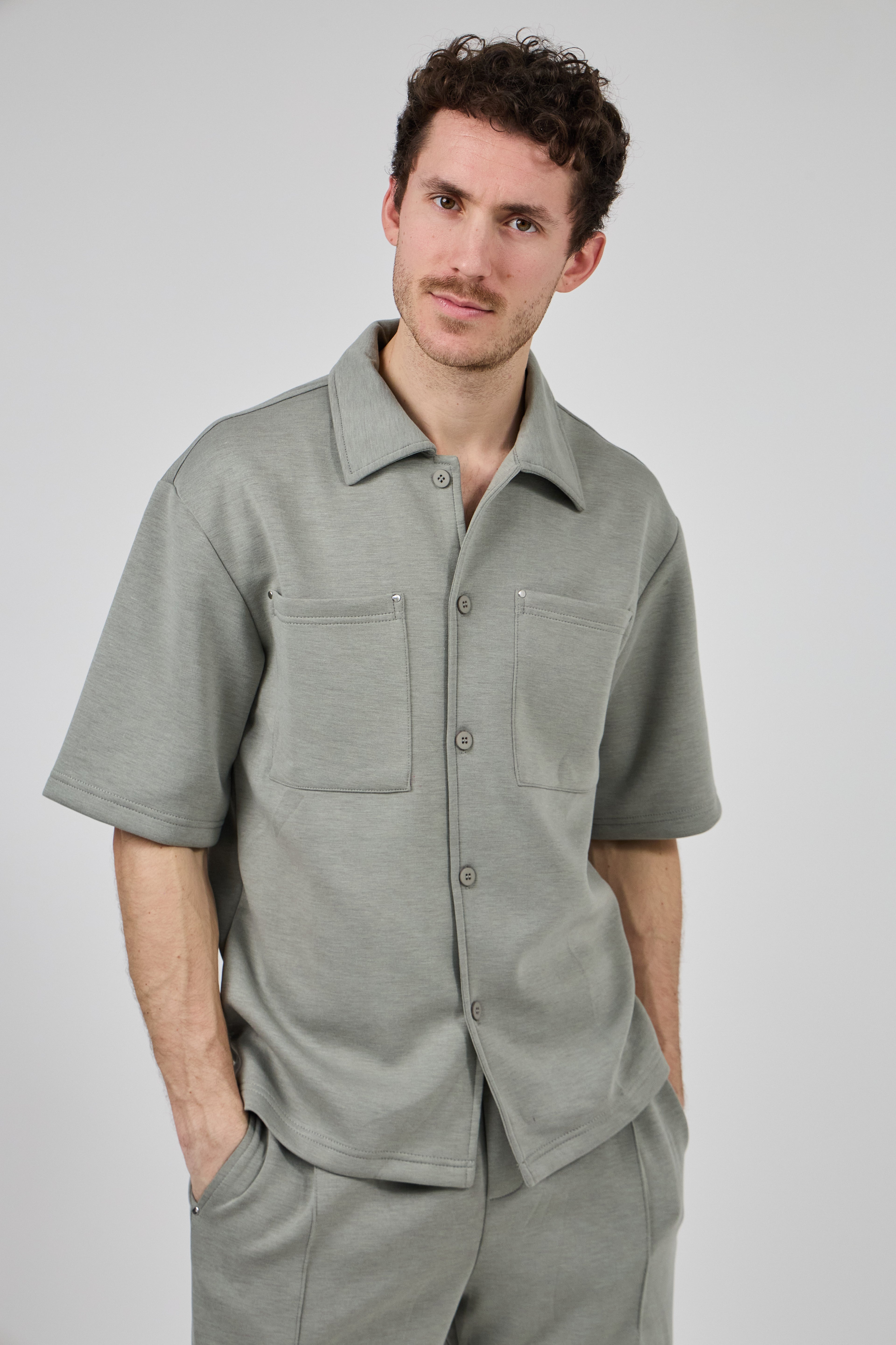 Ensemble Homme Chemise à Manches Courtes et Pantalon