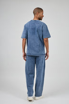Ensemble délaver pour homme avec t-shirt et pantalon