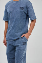 Ensemble délaver pour homme avec t-shirt et pantalon