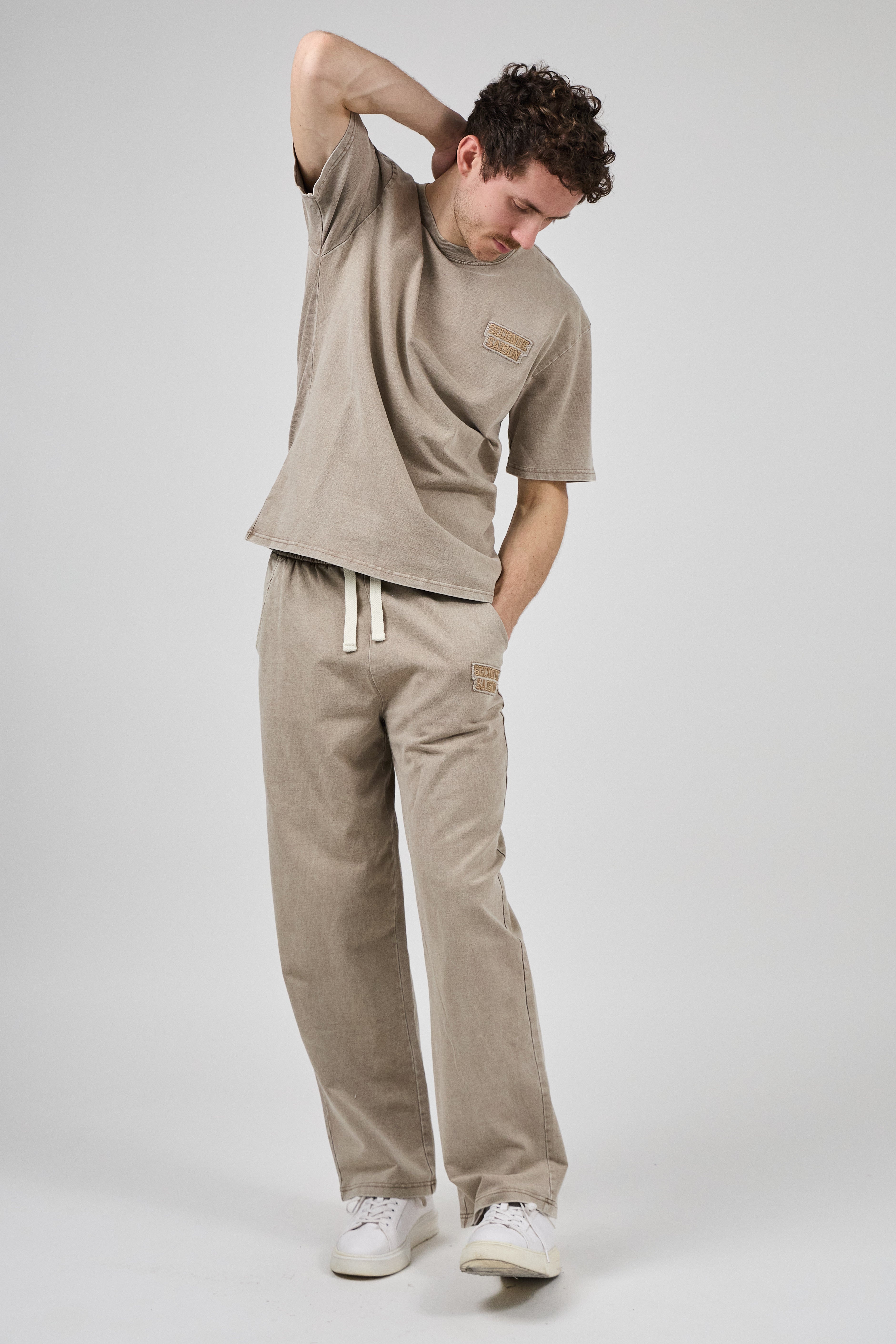 Ensemble délaver pour homme avec t-shirt et pantalon