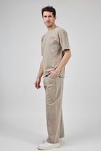 Ensemble délaver pour homme avec t-shirt et pantalon