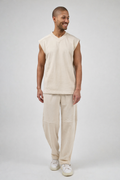 Ensemble décontracté pour homme avec haut sans manches et pantalon